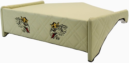 Scania dashboard tafel van gestikt leer met logo-2