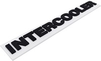 Kunststof embleem intercooler badge wit-zwart-3