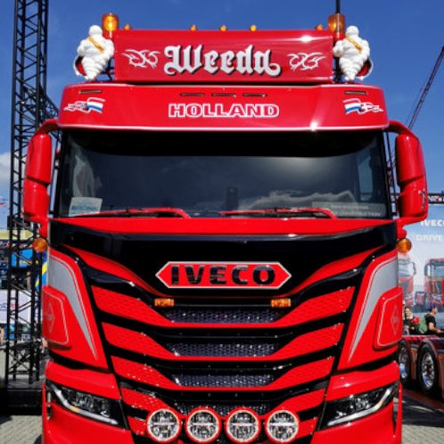 Polyester Zonneklep Iveco S-Way 5 LED lampen