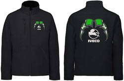 Softshell jas Iveco embleem met wimpels Achterhoek