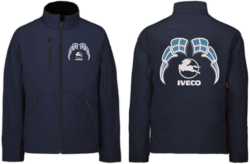 Softshell jacket Iveco Emblem with flags Greece-3