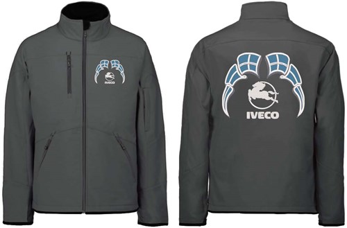 Softshell jacket Iveco Emblem with flags Greece-2