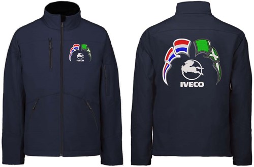 Softshelljacke Iveco Emblem mit Wimpel Niederlande - Achterhoek-3