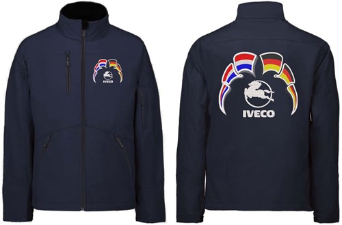 Softshelljacke Iveco Emblem mit Wimpel Niederlande - Deutschland-3