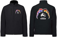 Softshell jacket Iveco Emblem with flags Netherlands - Germany