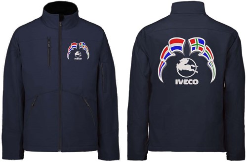Softshell jacket Iveco Emblem with flags Netherlands - Groningen-3