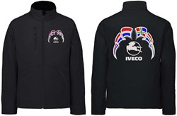 Softshell jas Iveco Embleem met wimpels Nederland - Groningen