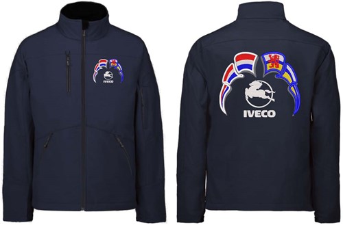 Softshelljacke Iveco Emblem mit Wimpel Niederlande - Limburg-3