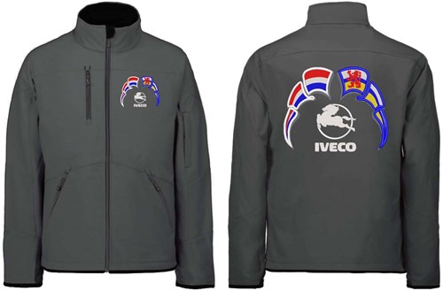 Softshell jas Iveco Embleem met wimpels Nederland - Limburg-2