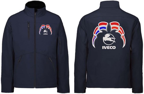 Softshell jacket Iveco Emblem with flags Netherlands - Austria-3