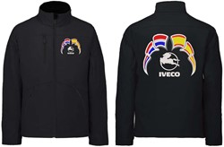 Softshell jacket Iveco Emblem with flags Netherlands - Spain