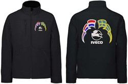 Softshell jacket Iveco Emblem with flags Netherlands - Sweden