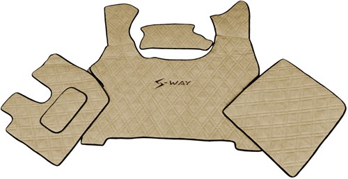 Motortunnel und Fußmatten Iveco S-Way Beige