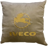 Kussen creme Iveco goud