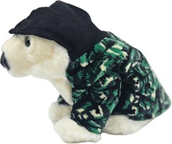 Eisbär mit Dänische Plüschjacke