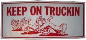 Aufkleber Keep on truckin