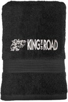 King of the road handdoek zwart