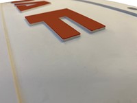 Satz Kleine DAFSchmutzfänger Weiß - Rot mit auferlegten Briefe-3