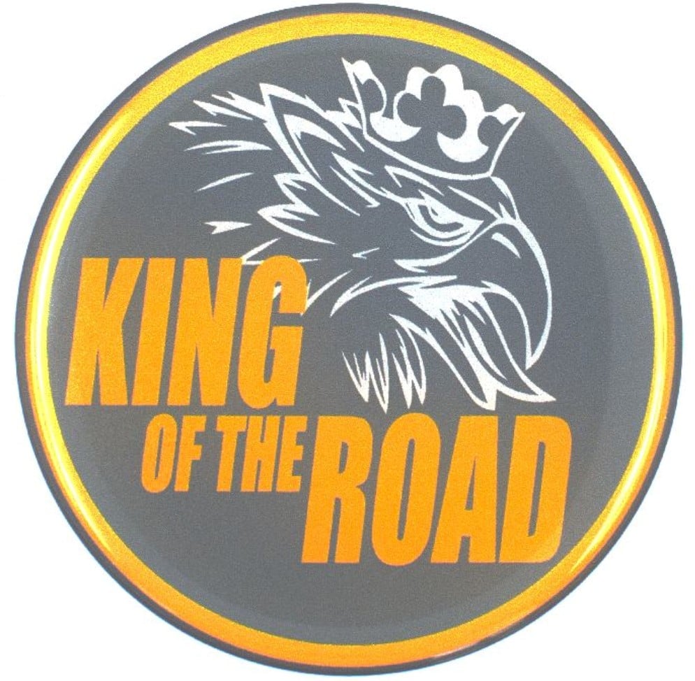 Naafsticker Grijs King of the Road Truck Accessoires