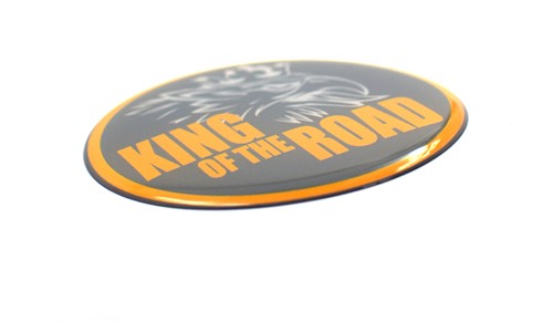 Hub Sticker Gray King of the Road-3