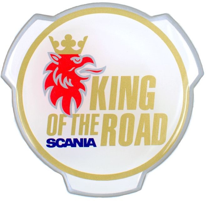 Nabenaufkleber King of the Road Scania