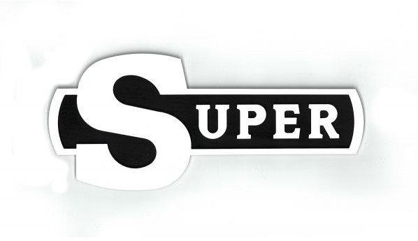 Emblem Super-Abzeichen schwarz und weiß Truck Accessoires