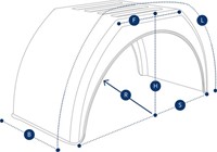 Kunststoffkotflügel  260 x 880 x 1450 mm-2