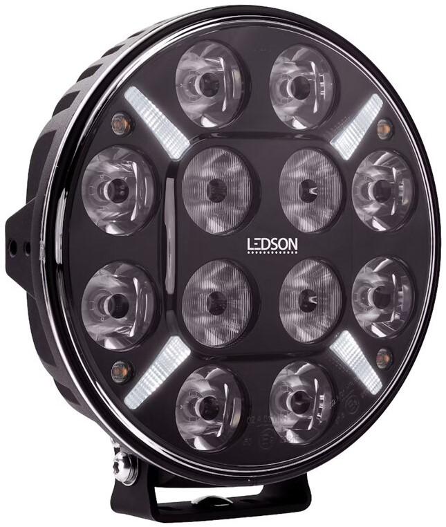 Ledson Pollux9 Strobe LED spotlight with flash white orange city