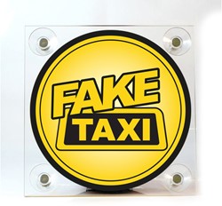 Leuchtkasten Fake Taxi