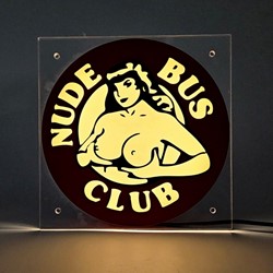 Window Light box Nude Bus Club-2