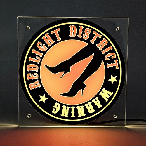 Lichtbakje Red Light District - Warning-2