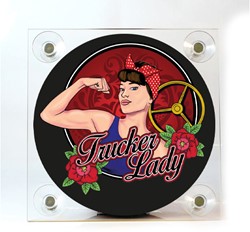 Window Light box Trucker Lady