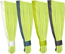 Set Zijgordijnen Appelgroen 0061