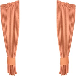 Set Side Curtains Alcantara Light Orange 0006