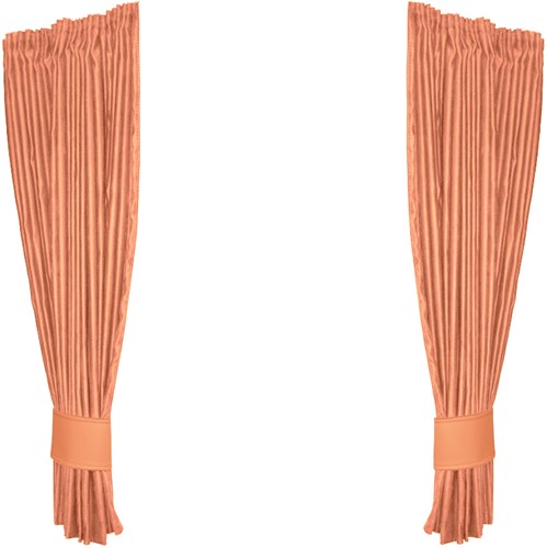 Set Seitenvorhänge Alcantara Hellorange 0006