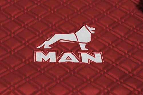 Engine cover and Floor mats MAN TGX -2017 Bordeauxred-2