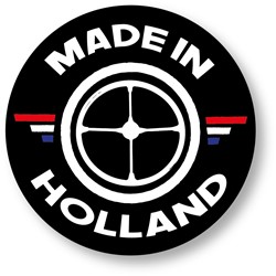 Aufkleber rund - Made in Holland