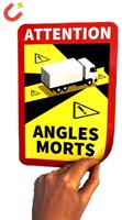 Sticker Dode hoek  'Angles Morts' magnetisch 170x250mm