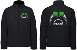 Softshell jas MAN embleem met wimpels Achterhoek