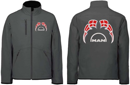 Softshell jacket MAN Emblem with flags Denmark-2