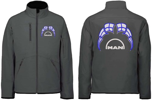 Softshelljacke MAN Emblem mit Wimpel Finnland-2