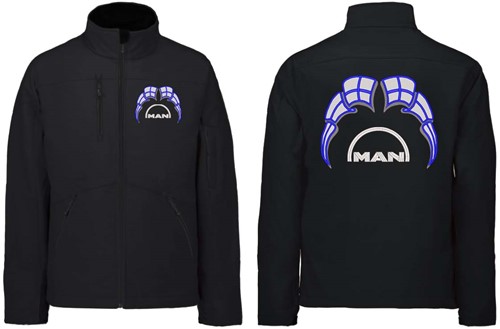 Softshell jacket MAN Emblem with flags Finland