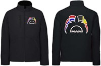 Softshell jacket MAN Emblem with flags Netherlands - Belgium