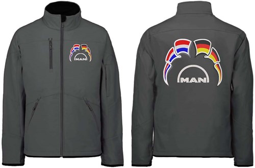 Softshell jas MAN Embleem met wimpels Nederland - Duitsland-2