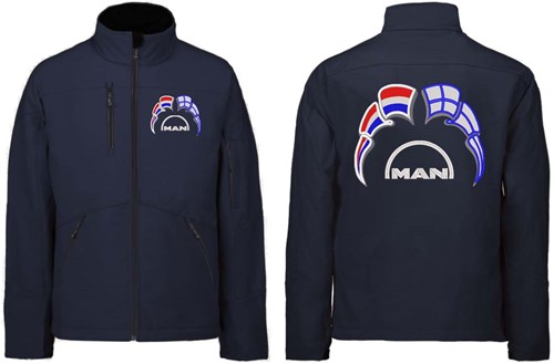 Softshell jacket MAN Emblem with flags Netherlands - Finland-3