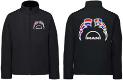 Softshell jas MAN Embleem met wimpels Nederland - Groningen