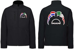 Softshell jas MAN Embleem met wimpels Nederland - Italië