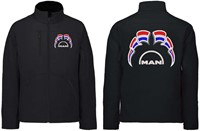 Softshell jas MAN Embleem met wimpels Nederland