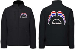 Softshell jas MAN Embleem met wimpels Nederland