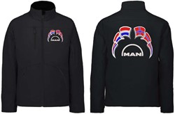 Softshell jas MAN Embleem met wimpels Nederland - Noorwegen